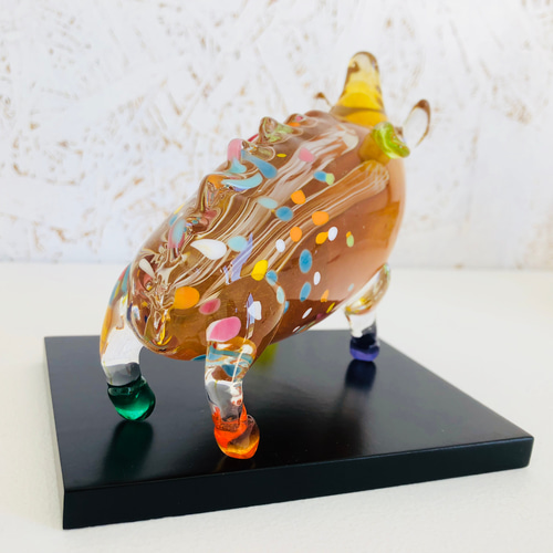 干支・親イノシシ・茶色《受注製作》 立体・オブジェ プレバト出演中