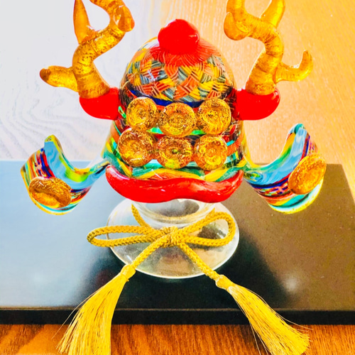 受注制作』新作 兜 真田幸村ver. 〜豪華絢爛No.2〜 金箔入り・黒塗り板