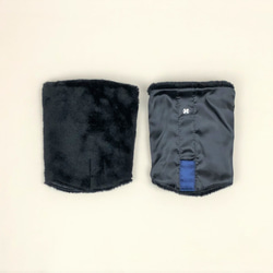 ソデメイク　ボアブラック（ウールコート用、ダウンコート用袖カバー・ソデクリップ付）　　 2枚目の画像