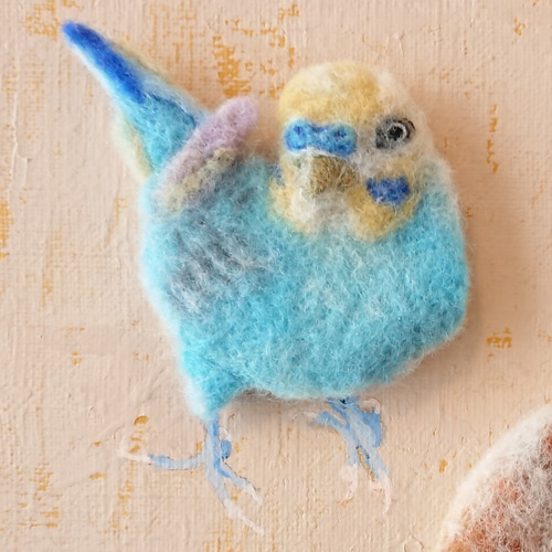 セキセイインコ ～平面羊毛フェルト作品～ 絵画 マチル 通販 11831504
