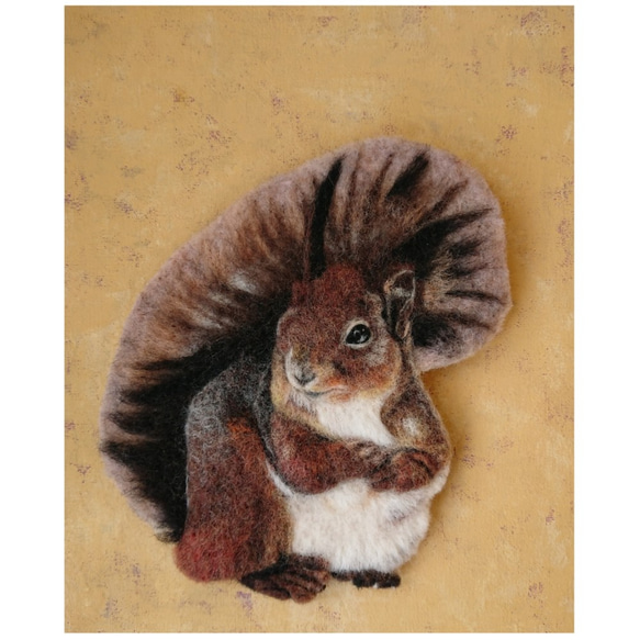 キタリス ～平面羊毛フェルト作品～ 絵画 マチル 通販 12493331