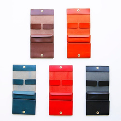【小さく、薄い財布】全てを一瞬で取り出せるミニ財布 栃木レザー財布 SHUTTO 11枚目の画像