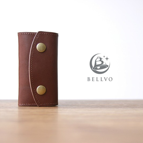 未使用 ラルコバレーノ 山羊革 レザーキーケース 5連ダークブラウン イタリア製 071la111gt.jpg