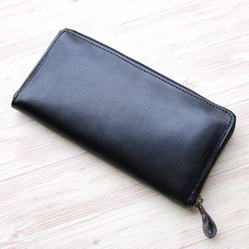 内側までオール本革】栃木レザー ハンドメイド 長財布 ラウンド