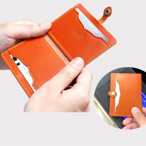 栃木レザー IDケース 4枚収納 カードケース 定期入れ クレジットカード