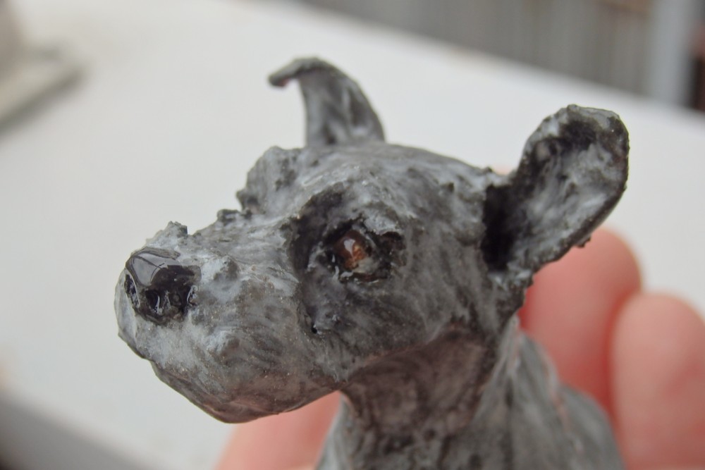 陶塑　うちの子オーダーメードのご案内：　ミニシュナ（ご参考）