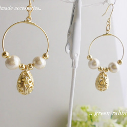 2way♡Petit Nouveau×pearl×フェザーピアス 3枚目の画像