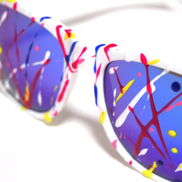 Painted Mirror Lens Sunglasses ペイントサングラス 3枚目の画像