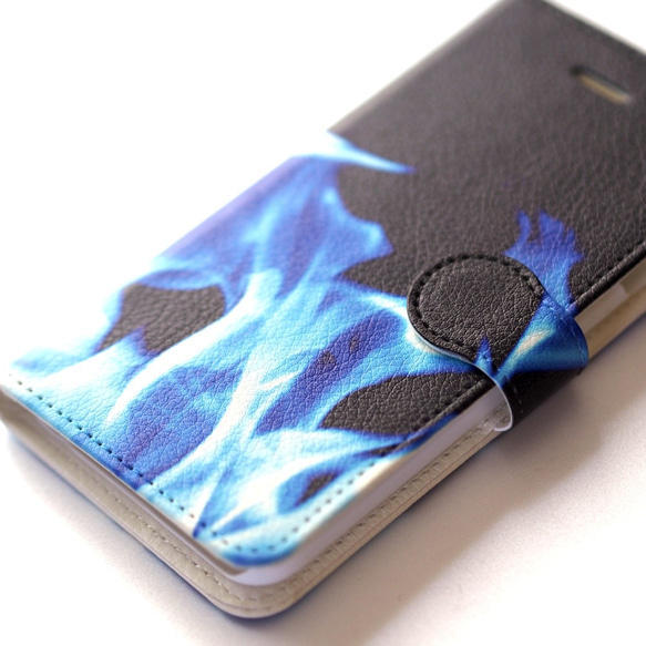 Blue Flame Print iPhon6/6S 用ケース 3枚目の画像