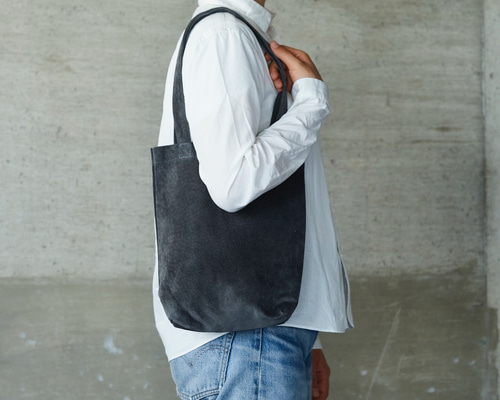 エコバッグ レザー トートバッグ S お出かけ 長財布が入る レディース