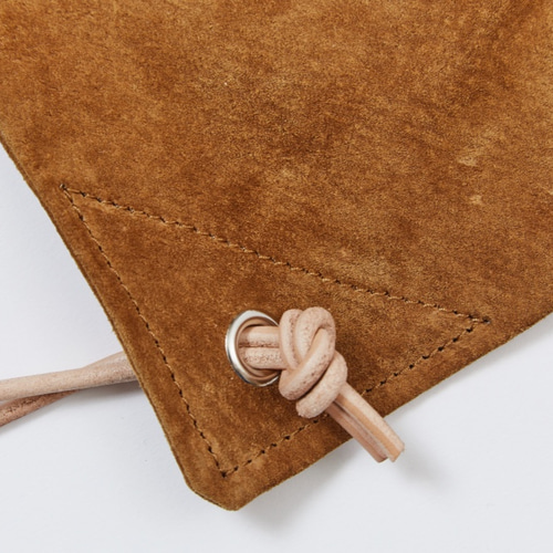 レザー ナップサック オール ブラック ｜ レディース メンズ 豚革 本革