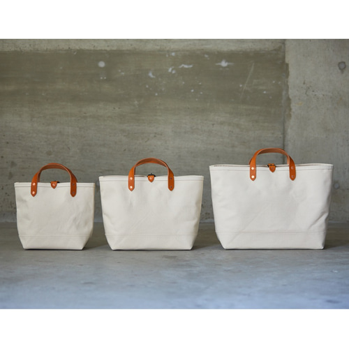 キャンバス トートバッグ キャメル L ｜ レディース メンズ レザー