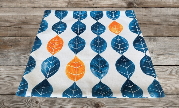 森林坐墊 深藍色葉子 + 橙色 - 扁柏香味 - 第4張的照片