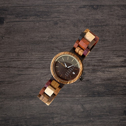 Wooden colorful Watch for women 2枚目の画像