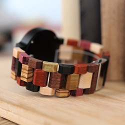 Wooden colorful Watch for women 5枚目の画像