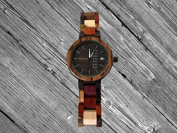 Wooden colorful Watch for women 6枚目の画像