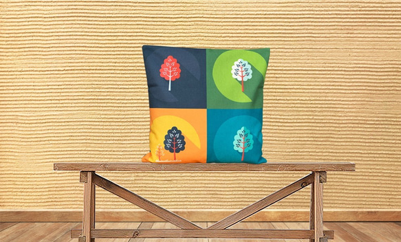 森林坐墊 4色方塊 檜木香味 第3張的照片