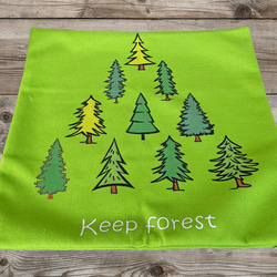 森のクッション Forest designⅡ back Light green-ヒノキの香り- 6枚目の画像