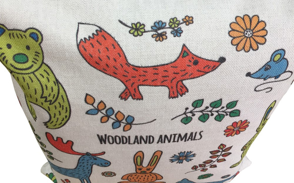 森のクッション　Woodland Animals  ヒノキの香り 2枚目の画像