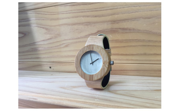 Wood Watch Bamboo  Simplement Design Type D 3枚目の画像