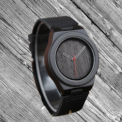 Bamboo Wooden Black Watches 3枚目の画像