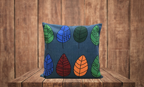 森林坐墊 彩葉 背部 深綠色 第7張的照片