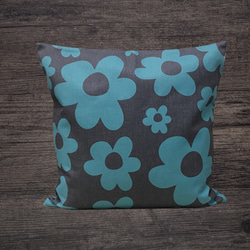 森林靠墊花背深藍色-絲柏香味- 第3張的照片