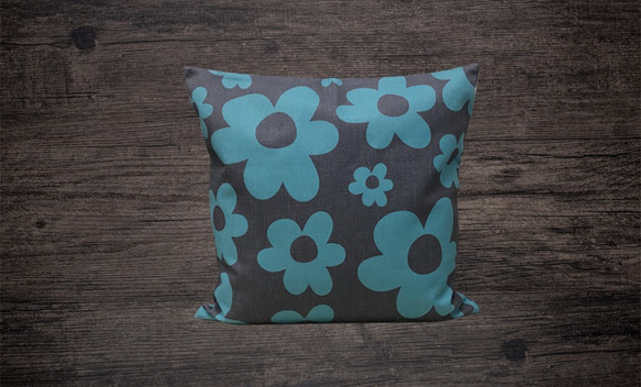 森林靠墊花背深藍色-絲柏香味- 第3張的照片