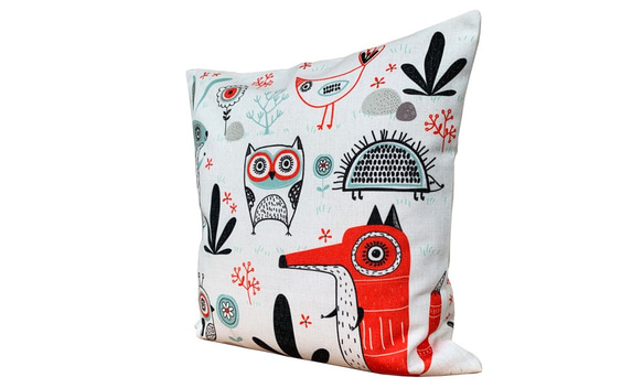 森林靠墊秋天的動物-扁柏香味- 第3張的照片