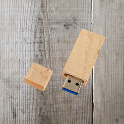 Wooden USB Memory 3.0　32G　木製BOX付き 1枚目の画像