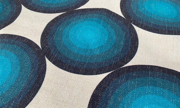 森のクッション Blue circles  -ヒノキの香り- 3枚目の画像