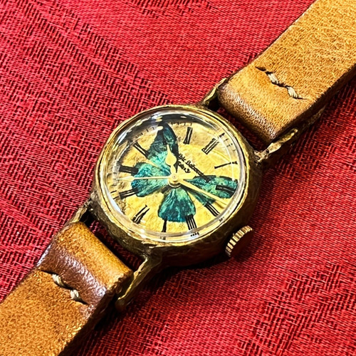 世界一美しい蝶 モルフォ蝶の腕時計 SSサイズ 腕時計 ヤナイ
