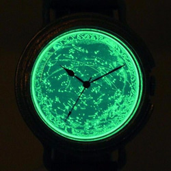GENSO 天体観測 星座 星空の腕時計 蓄光文字盤 Lサイズ 2枚目の画像