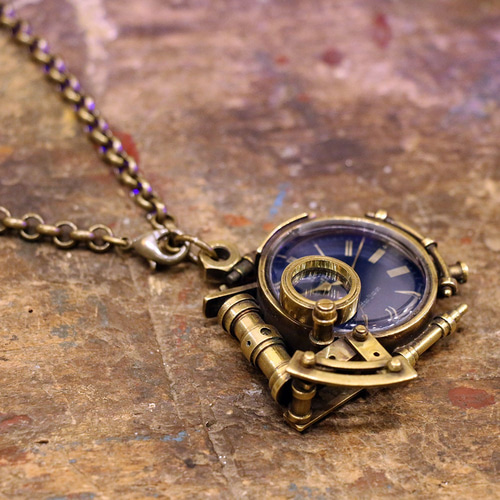 スチームパンク ペンダントウォッチ 電氣エンドルフィン x A STORY