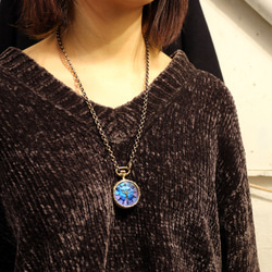 鈴*m様 本物のモルフォ蝶の羽の懐中時計(大) 希少！本物のモルフォ蝶の羽で出来た懐中時計の通販 by なぎさ's shop