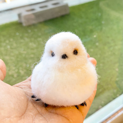 手乗り！羊毛シマエナガちゃん 羊毛フェルト るりはるSHOP-hikaru 通販