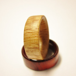 木製の指輪 オーク ナチュラル仕上げ 3枚目の画像