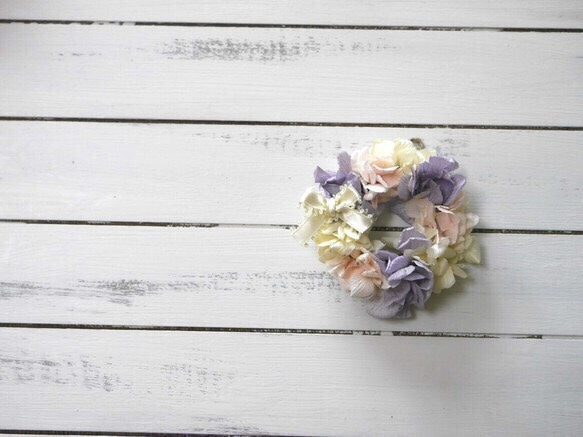 <ワンコイン>春色紫陽花のミニミニリース 2枚目の画像