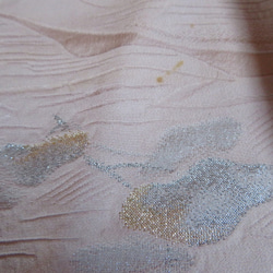 刺繍が上品な桜色のもんぺパンツ　着物リメイク 9枚目の画像