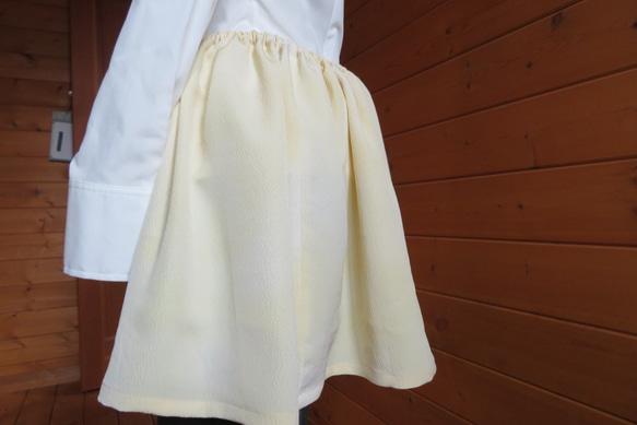 孔雀と牡丹のオーバースカート　着物リメイク 5枚目の画像