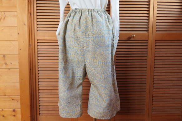 水玉模様の様なハーフパンツ　着物リメイク 5枚目の画像