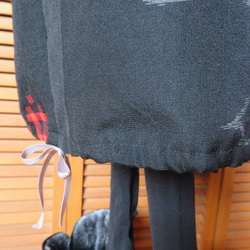 冬支度はじめませんか？井型模様のバルーンスカート　着物リメイク 7枚目の画像