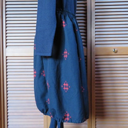 冬支度はじめませんか？井型模様のバルーンスカート　着物リメイク 9枚目の画像