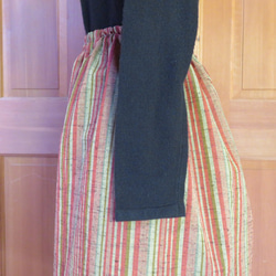 sale　ウールの反物から　ギャザースカート　着物リメイク 4枚目の画像