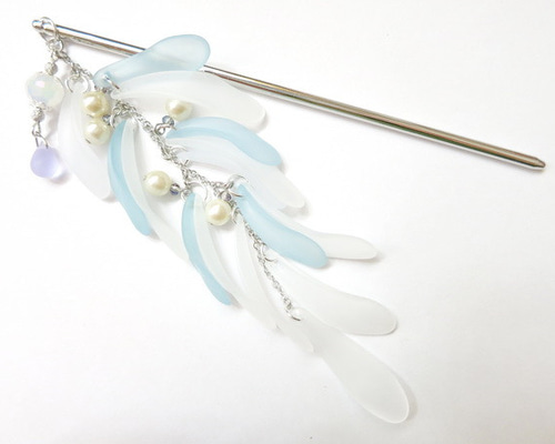 点翠 伝統工芸 かんざし たけ 孔雀羽毛使用 ハンドメイド 高級感