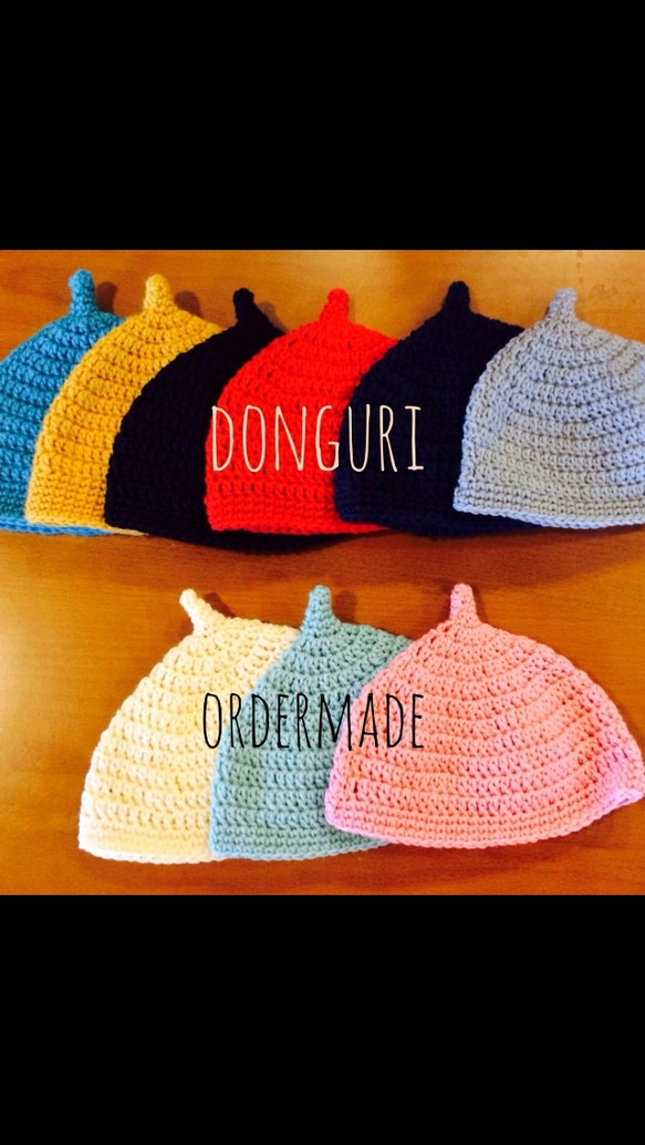 秋冬素材＊どんぐり帽子＊Mサイズ＊オーダーメイド 帽子(ベビー 