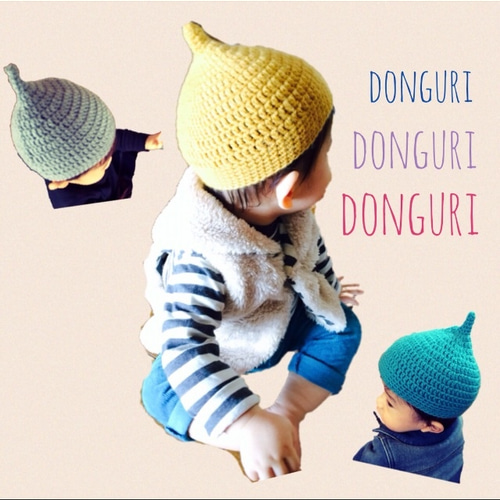 秋冬素材＊どんぐり帽子＊Mサイズ＊オーダーメイド 帽子(ベビー 