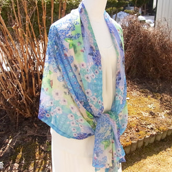 【１週間】シフォン水彩ストール～森のおはなし　泉～ 8枚目の画像