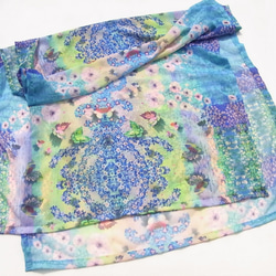 【１週間】シフォン水彩ストール～森のおはなし　泉～ 11枚目の画像