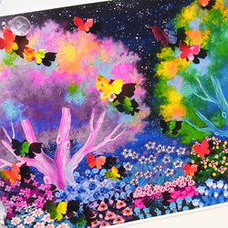 32×41㎝「紫陽花」F6・原画・油彩 N 絵画 かいがのみせ